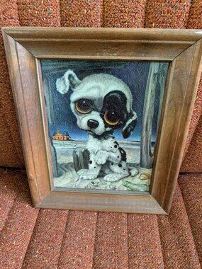 Vintage Big Eyed Puppy Dog MCM